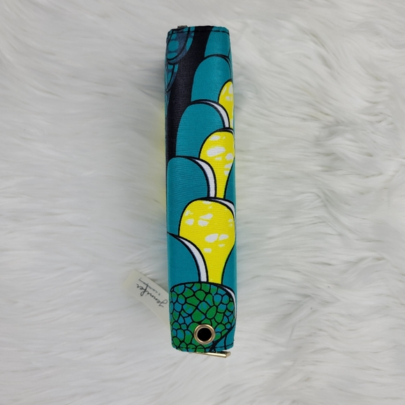 New Colorful double zipper wallet with strap - Picture 3 of 6